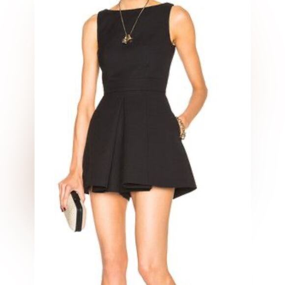 Alexander McQueen Box Pleat Romper size IT 38 Black Wool blend Shorts - Picture 16 of 16